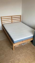 Ikea Tarva bed met Luroy lattebodem Vesteroy matras 140x200, Huis en Inrichting, Ophalen, Overige kleuren, Tweepersoons, 140 cm