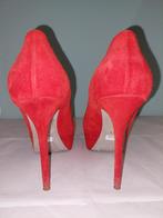 698C* Sergio ROSSI escarpins rouges cuir high heels (40), Escarpins, Porté, Envoi, Rouge