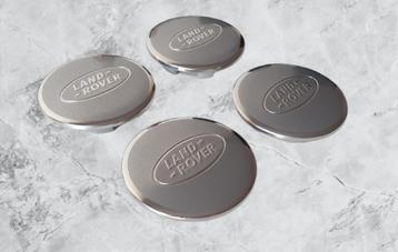 Lot de 4 capuchons de jante chromés argentés pour Land Rover, Envoi, Neuf