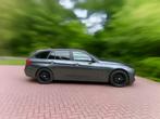BMW 318D touring, Auto's, Zwart, Leder, 5 deurs, Particulier
