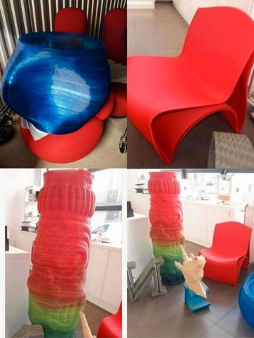 ✓ ENSEMBLE 3 GRANDES SCULPTURES (Fil imprimantes 3D) beschikbaar voor biedingen