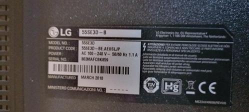LG 55SE3D-B LCD-scherm 55" + Muurbeugel, Audio, Tv en Foto, Televisies, Gebruikt, LCD, 40 tot 60 cm, Full HD (1080p), LG, Ophalen