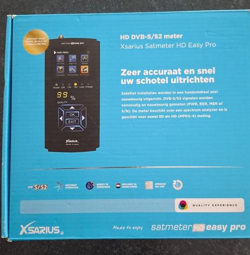 Xsarius satmeter easy pro, satfinder, Audio, Tv en Foto, Schotelantennes, Zo goed als nieuw, (Schotel)antenne-accessoires, Overige merken