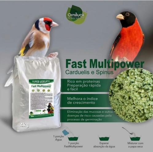 Fast Multipower Carduelis & Spinus ( Met Libido Booster )4kg, Dieren en Toebehoren, Vogels | Toebehoren, Nieuw, Ophalen of Verzenden