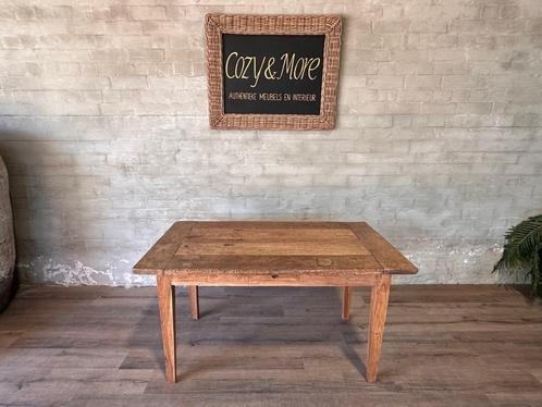 Boerentafel - 148 x 84 cm + 80 cm hoog / 1 lade, Huis en Inrichting, Tafels | Eettafels, Zo goed als nieuw, 50 tot 100 cm, 100 tot 150 cm