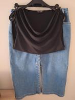 Jeansrok en blouse large voor 10euro, Kleding | Dames, Rokken, Ophalen of Verzenden, Zo goed als nieuw