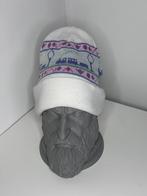 Bonnet et bonnet d'hiver blancs - unisexe - tricot chaud, ANDERE, Enlèvement ou Envoi, Comme neuf, Casquette
