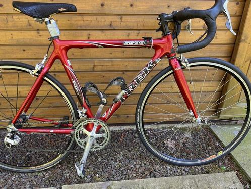 TREK CARBON OCLV 5500 RACEFIETS  54ct kader handbuilt USA, Fietsen en Brommers, Fietsen | Racefietsen, Gebruikt, Heren, Overige merken
