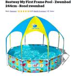 Zwembad, Tuin en Terras, Ophalen, Gebruikt, Rond, Opzetzwembad