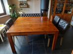 Eettafel vierkant. Teak hout. Tafel 140x140, Enlèvement, Comme neuf, Carré