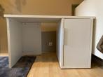 Witte Bureau met kast IKEA, Huis en Inrichting, Bureaus, Ophalen, Gebruikt, Bureau