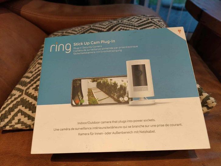 Ring stick up camera 1080 bedraad X3, Audio, Tv en Foto, Videobewaking, Nieuw, Buitencamera, Ophalen