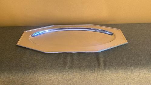 Elegante verzilverde schotel – groot formaat, Huis en Inrichting, Keuken | Servies, Zo goed als nieuw, Schaal of Schalen, Ophalen of Verzenden
