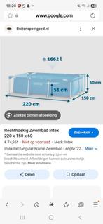 Intex zwembad 220x150x60, Ophalen, Gebruikt