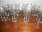 12 Geëtste likeurglazen, Enlèvement ou Envoi, Comme neuf, Verres et Verres à shot