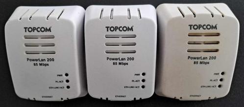 TopCom PowerLan 200 85 Mbps powerline, Computers en Software, Powerlines, Gebruikt, Ophalen of Verzenden