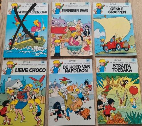 Strips Jommeke in kleur ( oranje zij en achterkant ), Boeken, Stripverhalen, Gelezen, Ophalen of Verzenden