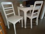 Table et deux chaises, Maison & Meubles, Tables | Tables d'appoint, Bois, Enlèvement, Utilisé
