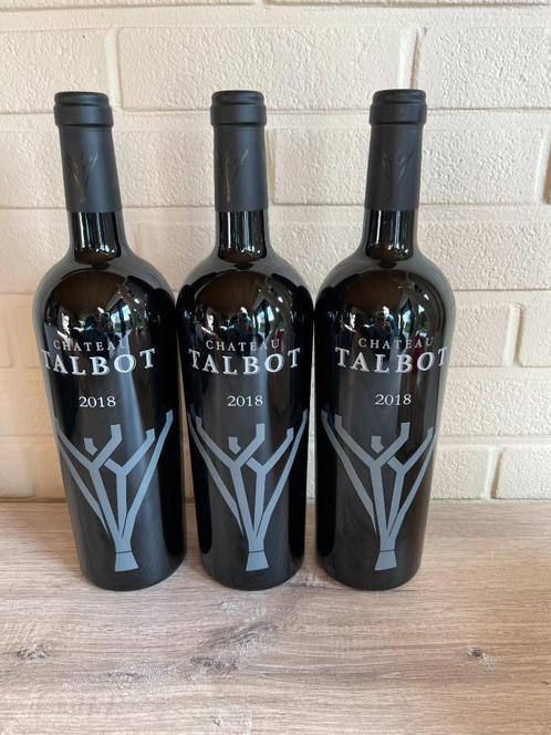 Château Talbot 2018, Collections, Vins, Neuf, Vin rouge, France, Pleine, Enlèvement ou Envoi