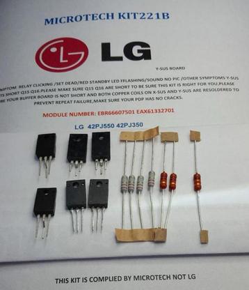 Kit de réparation LG 42PJ550 42PJ350 EBR66607501 EAX61332701