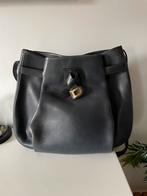 Handtas marine blauw leder - Delvaux, Handtassen en Accessoires, Tassen | Damestassen, Ophalen of Verzenden, Zo goed als nieuw