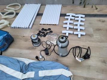 Intex zwembadset compleet met verwarming, afdekkingen en pom beschikbaar voor biedingen