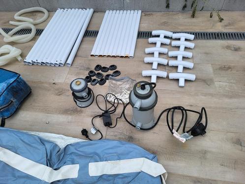 Intex zwembadset compleet met verwarming, afdekkingen en pom, Tuin en Terras, Zwembaden, Gebruikt, Opzetzwembad, Minder dan 80 cm