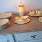 Prachtige Set (18) Vintage Servies Boch Frères Ecru, Enlèvement ou Envoi