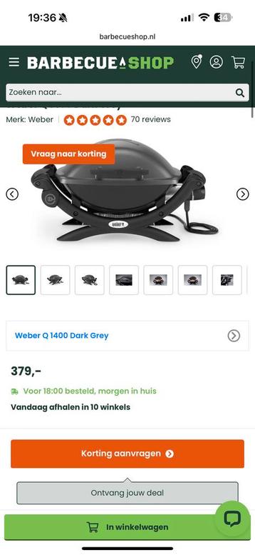 Weber q1400 grijs nieuw in doos  bbq beschikbaar voor biedingen