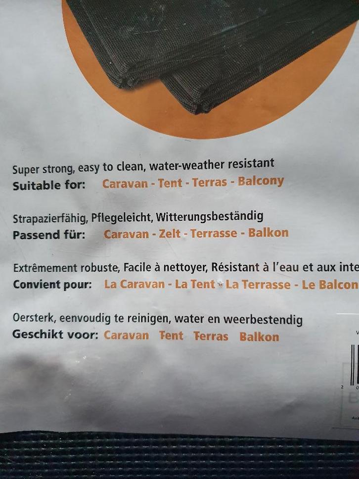 tapijt voor camper/caravan, Caravans en Kamperen, Caravanaccessoires, Nieuw, Ophalen