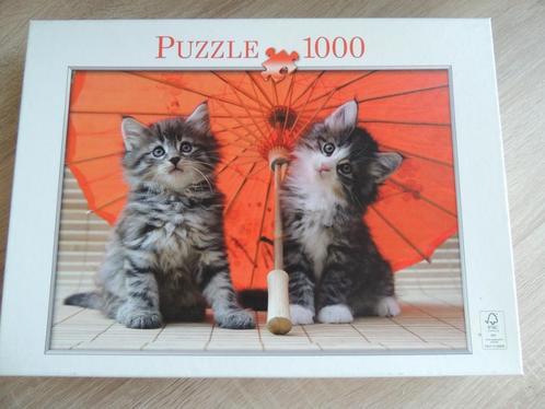 Puzzle 1000 pièces - Chatons sous ombrelle, Hobby & Loisirs créatifs, Sport cérébral & Puzzles, Puzzle, Enlèvement