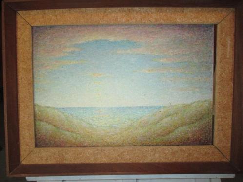 Schilderij "Duinen en zee", Antiek en Kunst, Kunst | Schilderijen | Klassiek, Ophalen of Verzenden