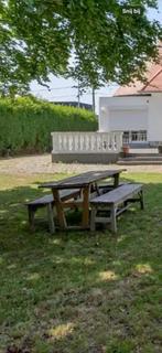 Houten tuintafel, Tuin en Terras, Ophalen, Zo goed als nieuw