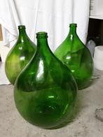 4 grote groene Dame Jeanne flessen, Antiek en Kunst, Ophalen