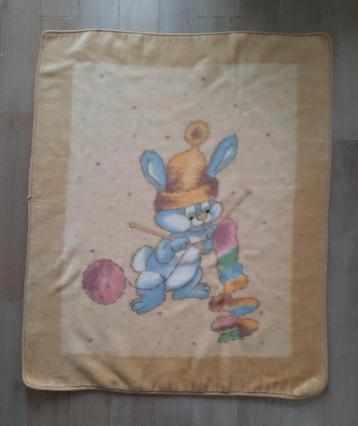 Vintage dekentje 107 x 134, Ophalen of Verzenden, Zo goed als nieuw, 100 cm of meer, Deken