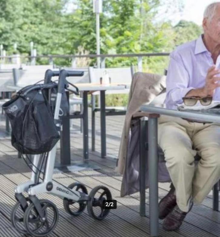 rollator Gemino 20, grijs, Diversen, Rollators, Lichtgewicht, Ophalen