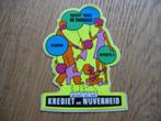 Krediet a/d Nijverheid Bank Vintage Sticker, Ophalen of Verzenden, Nieuw, Overige typen