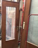 Set retro deuren, Tuin en Terras, Schuttingen, Ophalen, Zo goed als nieuw, Glas