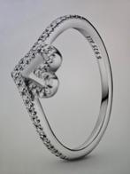 Pandora ring maat 17,75, M 56 nooit gedragen enkel gepast, Bijoux, Sacs & Beauté, Bagues, Neuf, Enlèvement, 17 à 18, Blanc