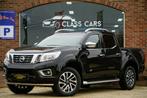 Nissan Navara 2.3 dCi 4WD TVA-BTW LED CAM360 ZONNEDAK, Auto's, Automaat, 4 cilinders, Zwart, Leder