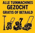 Gezocht afgedankte grasmaaier en/of zitmaaier, Tuin en Terras, Grasmaaiers, Ophalen