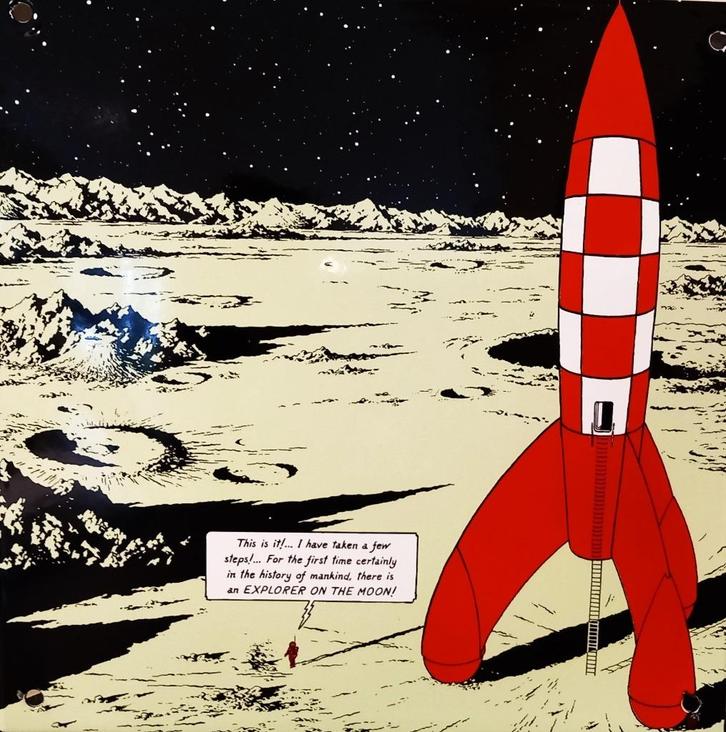 *** NU KOPEN 99 EUR *** Kuifje / Tintin - Emaille plaat, Verzamelen, Stripfiguren, Nieuw, Kuifje, Verzenden