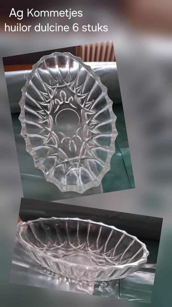 Set de 6 bols en verre Huilor Dulcine, Antiquités & Art, Antiquités | Verre & Cristal, Enlèvement ou Envoi