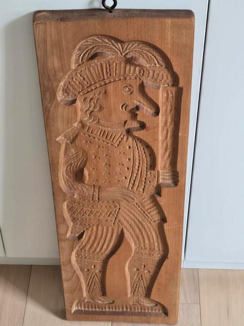 Prachtige massief vintage speculaas vorm volledig met de han, Antiek en Kunst, Kunst | Beelden en Houtsnijwerken, Ophalen of Verzenden