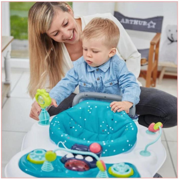 Babymoov 5-in-1 Loopstoel – Grijs/Blauw, Kinderen en Baby's, Babywiegjes en Ledikanten, Zo goed als nieuw, Overige typen, Ophalen