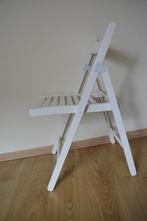 Chaise pliante Ikea, Maison & Meubles, Enlèvement ou Envoi, Comme neuf, Blanc, Autres matériaux