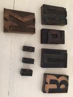 8 houten letters, Ophalen of Verzenden