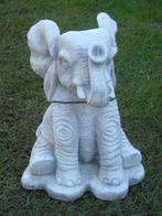 Een zittende olifant gemaakt van platte steen, geweldige ke, Tuin en Terras, Ophalen, Nieuw, Steen, Dierenbeeld