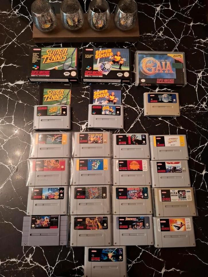 19 Super Nintendo-spellen!, Games en Spelcomputers, Games | Nintendo Super NES, Zo goed als nieuw, Ophalen of Verzenden