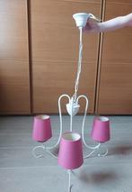 Luminaire rose et blanc, Huis en Inrichting, Lampen | Hanglampen, Ophalen, Gebruikt